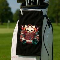 Dungeon And Cats Tabletop Gaming Role Player Golf Towel thumb 2