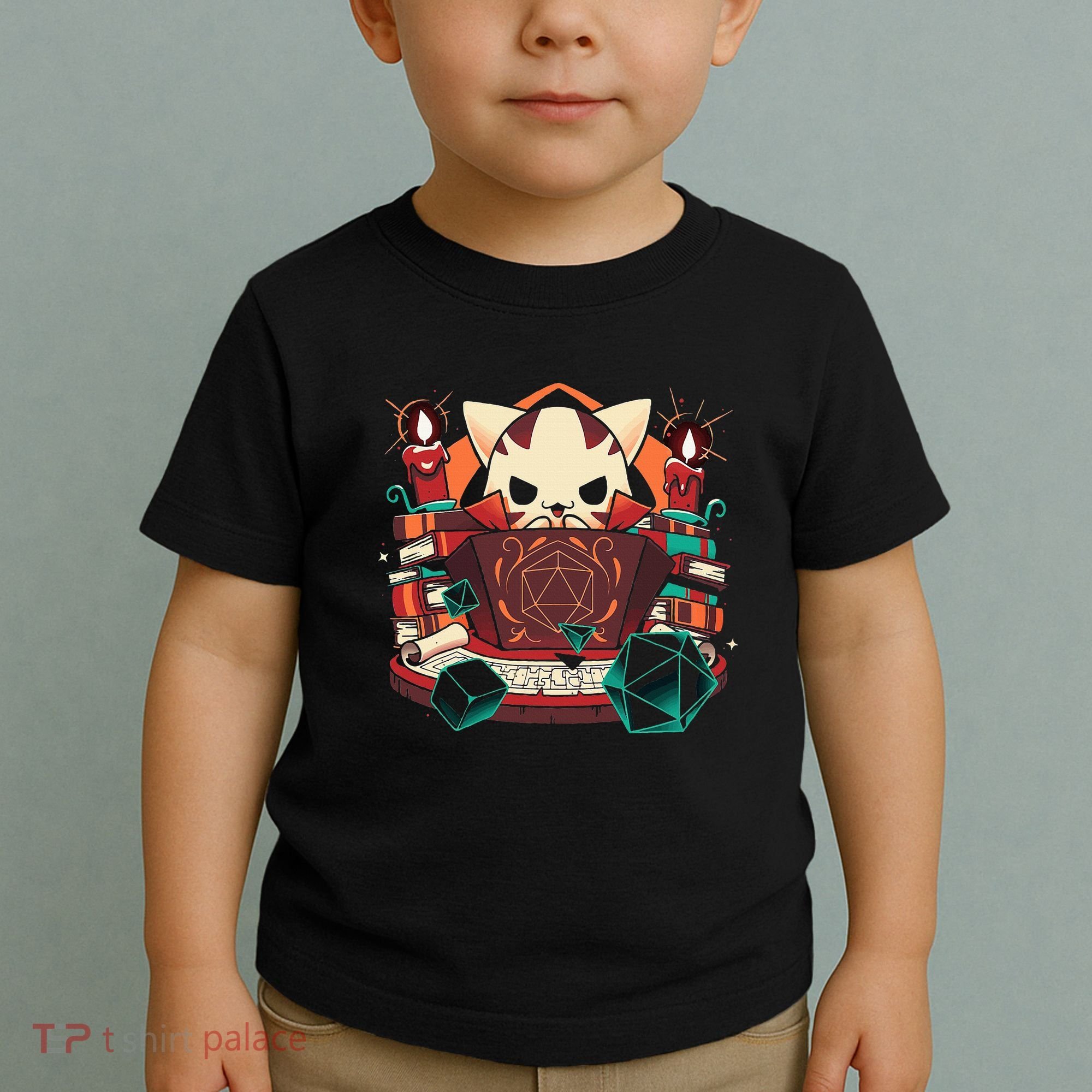 Dungeon And Cats Tabletop Gaming Role Player Toddler T-Shirt