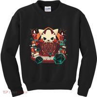 Dungeon And Cats Tabletop Gaming Role Player Kids Sweatshirt thumb 0