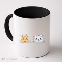 Dog And Cat Cute Animal Lover Coffee Mug thumb 0