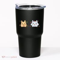 Dog And Cat Cute Animal Lover Tumbler thumb 0