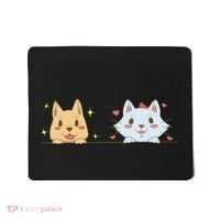 Dog And Cat Cute Animal Lover Mousepad thumb 0