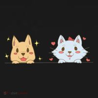Dog And Cat Cute Animal Lover Mousepad thumb 1