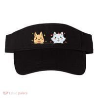 Dog And Cat Cute Animal Lover Visor thumb 0