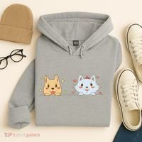 Dog And Cat Cute Animal Lover Hoodie thumb 4