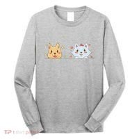Dog And Cat Cute Animal Lover Long Sleeve Shirt thumb 0
