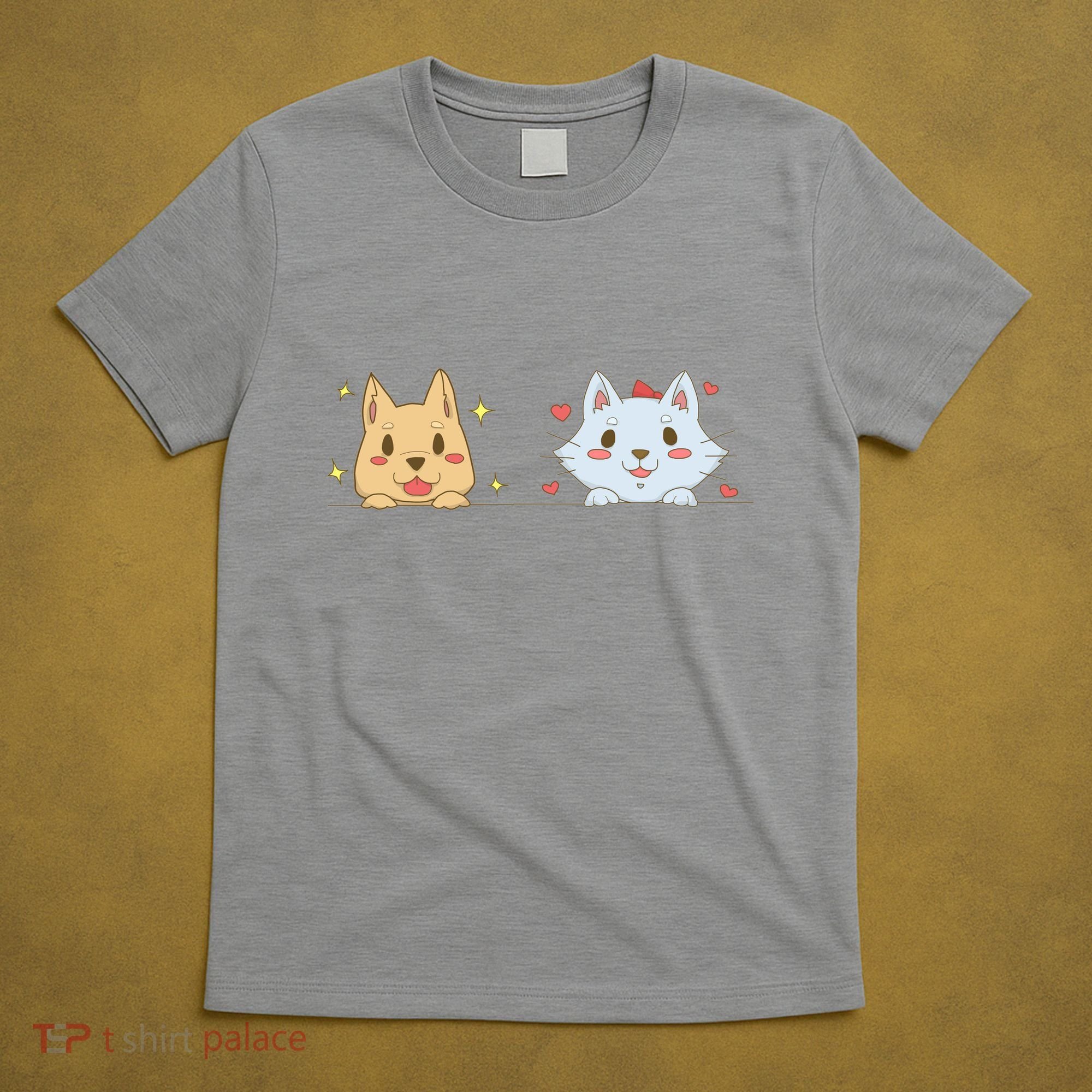 Dog And Cat Cute Animal Lover T-Shirt