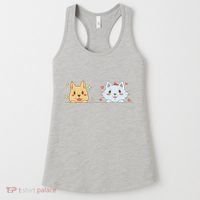 Dog And Cat Cute Animal Lover Women's Tank Top thumb 0