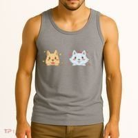 Dog And Cat Cute Animal Lover Tank Top thumb 3