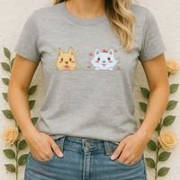 Dog And Cat Cute Animal Lover Women's T-Shirt thumb 2