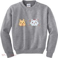 Dog And Cat Cute Animal Lover Kids Sweatshirt thumb 0