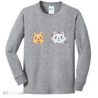 Dog And Cat Cute Animal Lover Kids Long Sleeve Shirt thumb 0