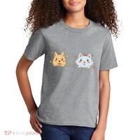 Dog And Cat Cute Animal Lover Kids T-Shirt thumb 2