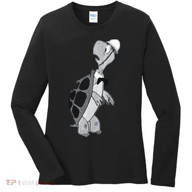 Duck and Cover Vintage Bert the Turtle Cold War Women's Long Sleeve Shirt