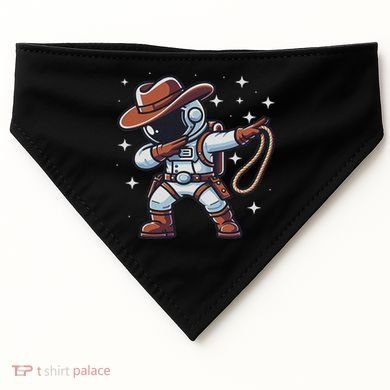 Dabbing Astronaut Cowboy Space Halloween Costume USA-Made Doggie Bandana