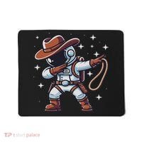 Dabbing Astronaut Cowboy Space Halloween Costume Mousepad thumb 0