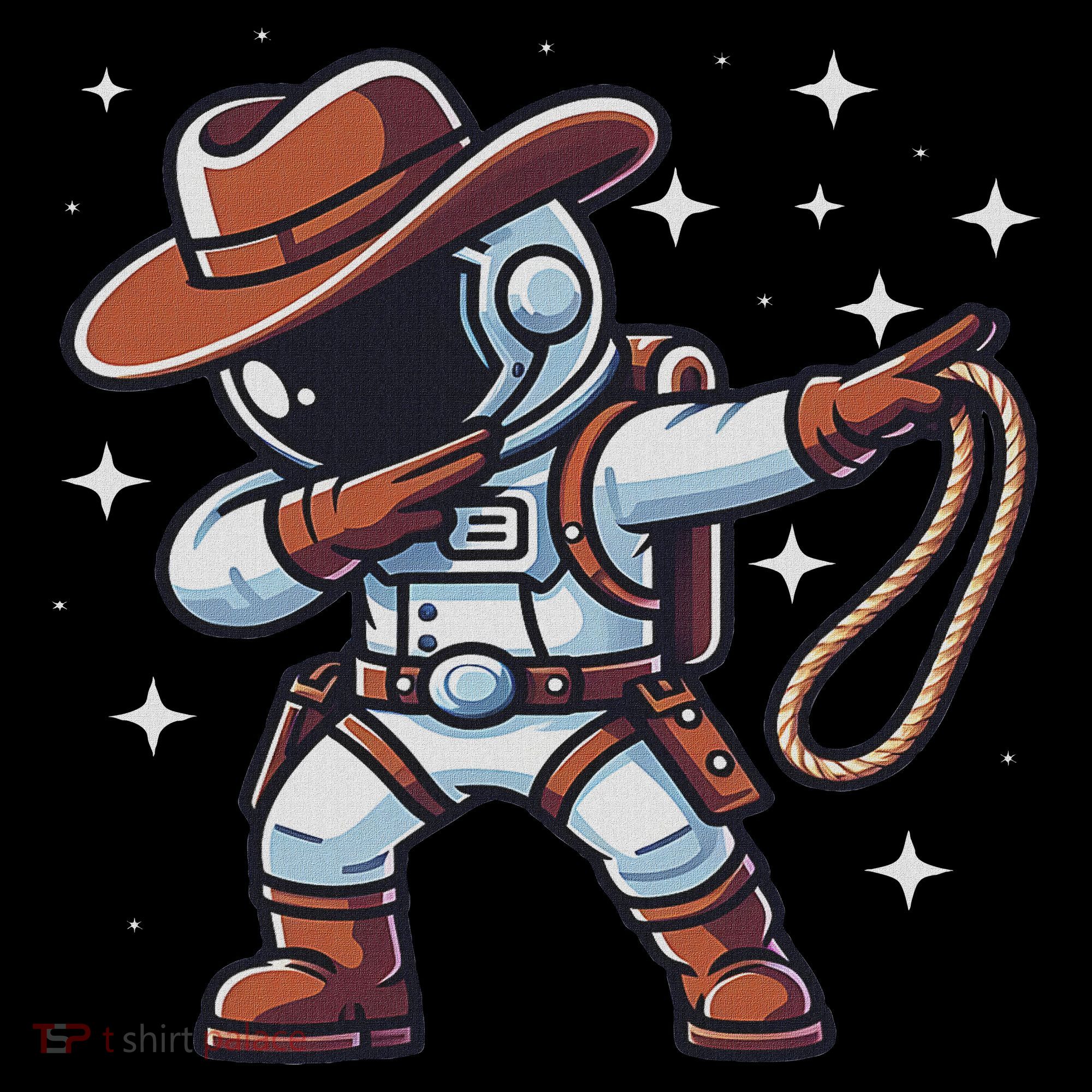 Dabbing Astronaut Cowboy Space Halloween Costume Mousepad