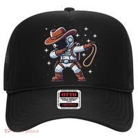 Dabbing Astronaut Cowboy Space Halloween Costume Hat thumb 0