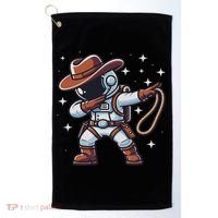 Dabbing Astronaut Cowboy Space Halloween Costume Golf Towel thumb 0