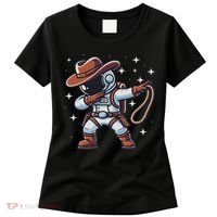 Dabbing Astronaut Cowboy Space Halloween Costume Women's T-Shirt thumb 0