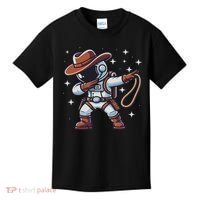 Dabbing Astronaut Cowboy Space Halloween Costume Kids T-Shirt thumb 0