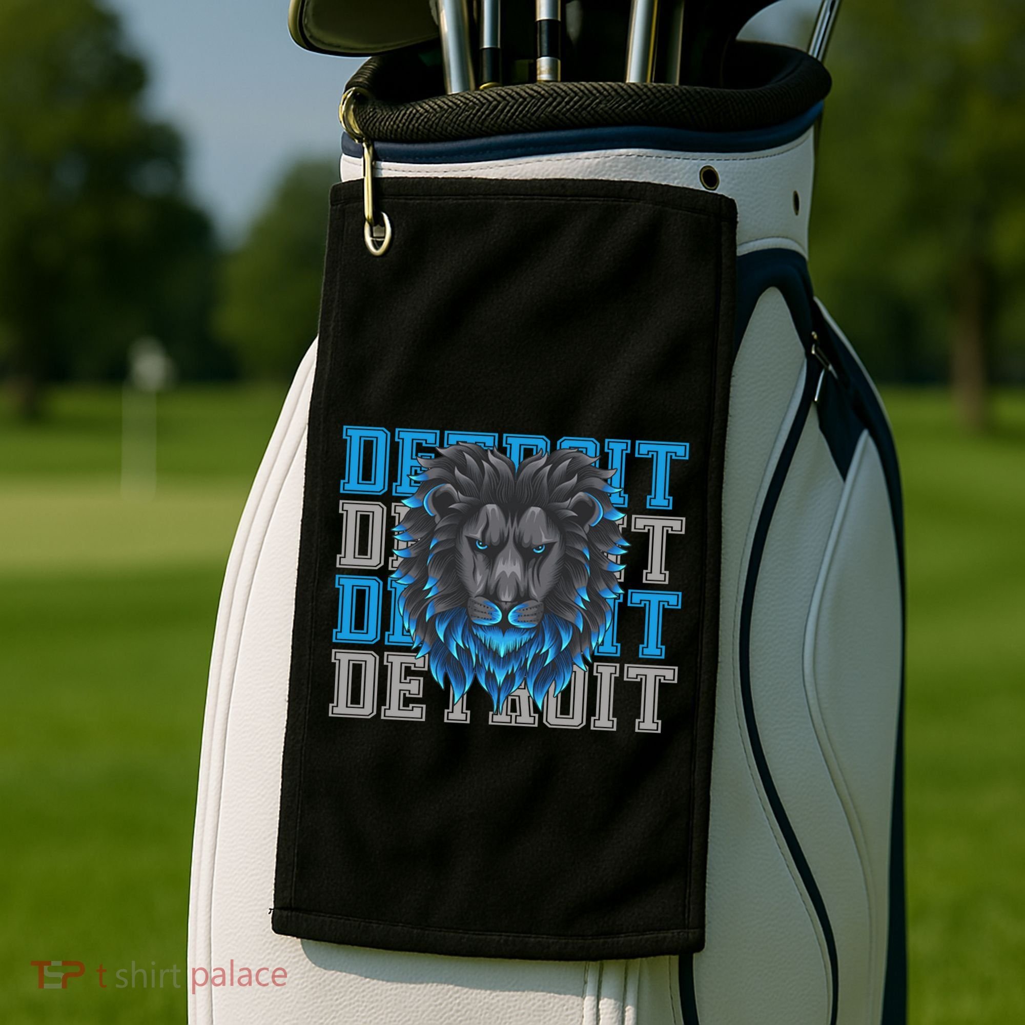Detroit Apparel Cool Retro Gan Gear Golf Towel