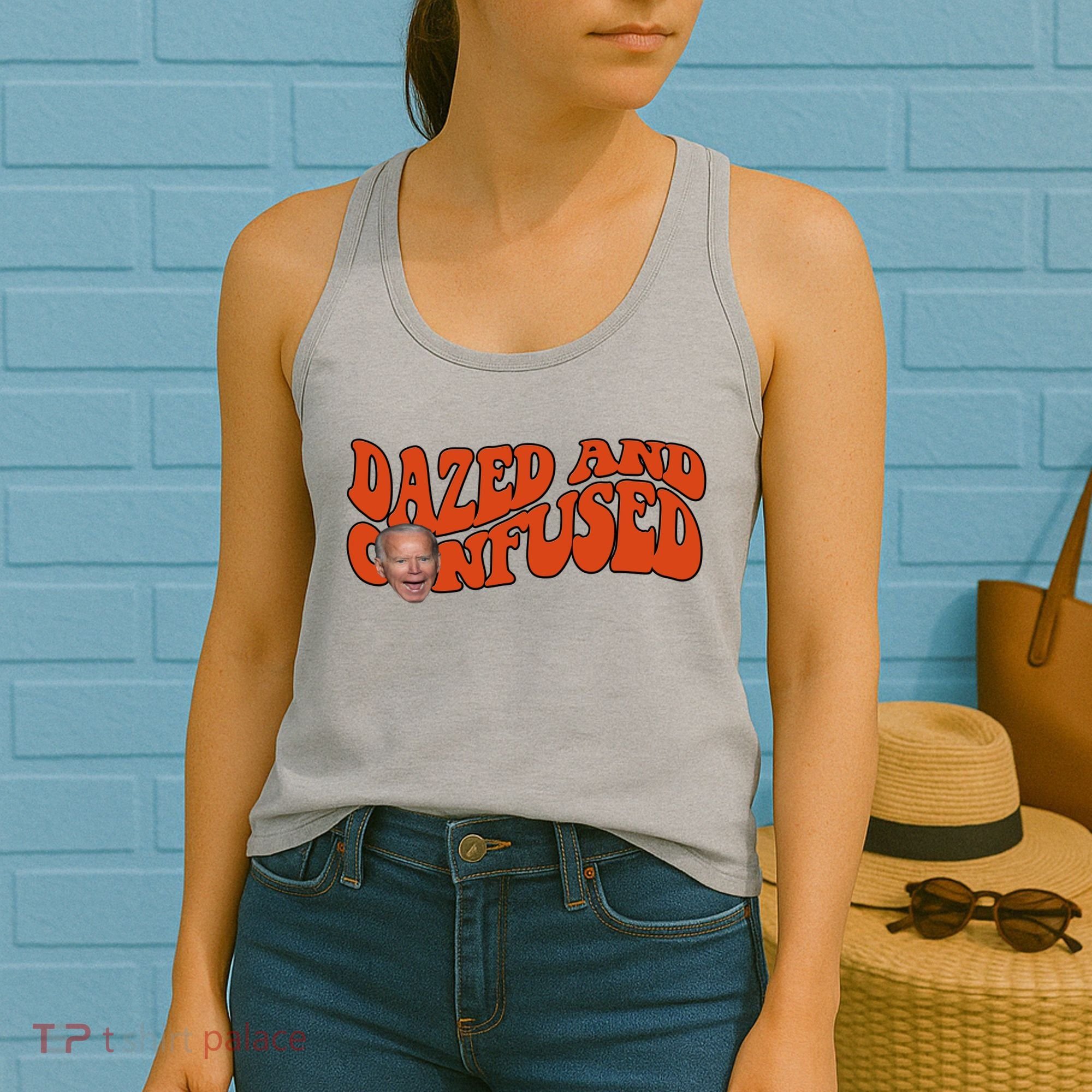 Dazed And Confused Funny Joe Biden Retro Women's Tank Top