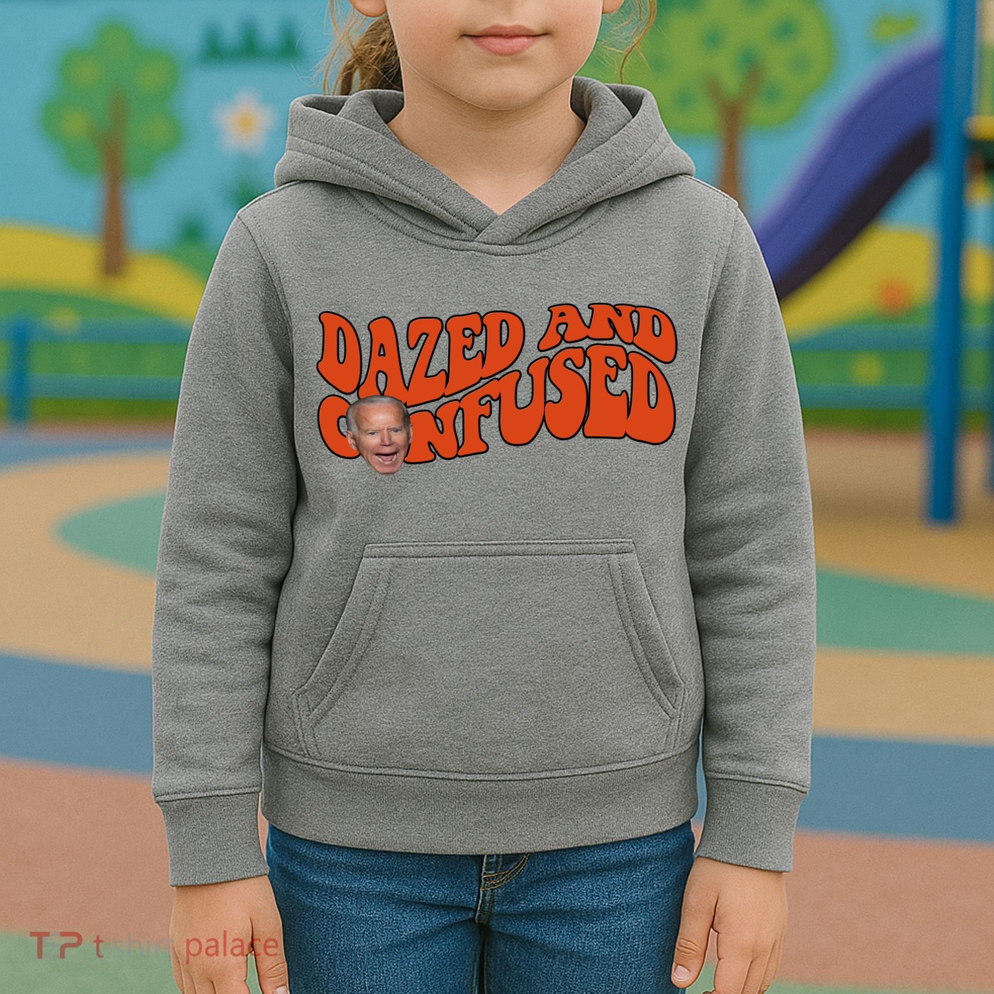 Dazed And Confused Funny Joe Biden Retro Kids Hoodie