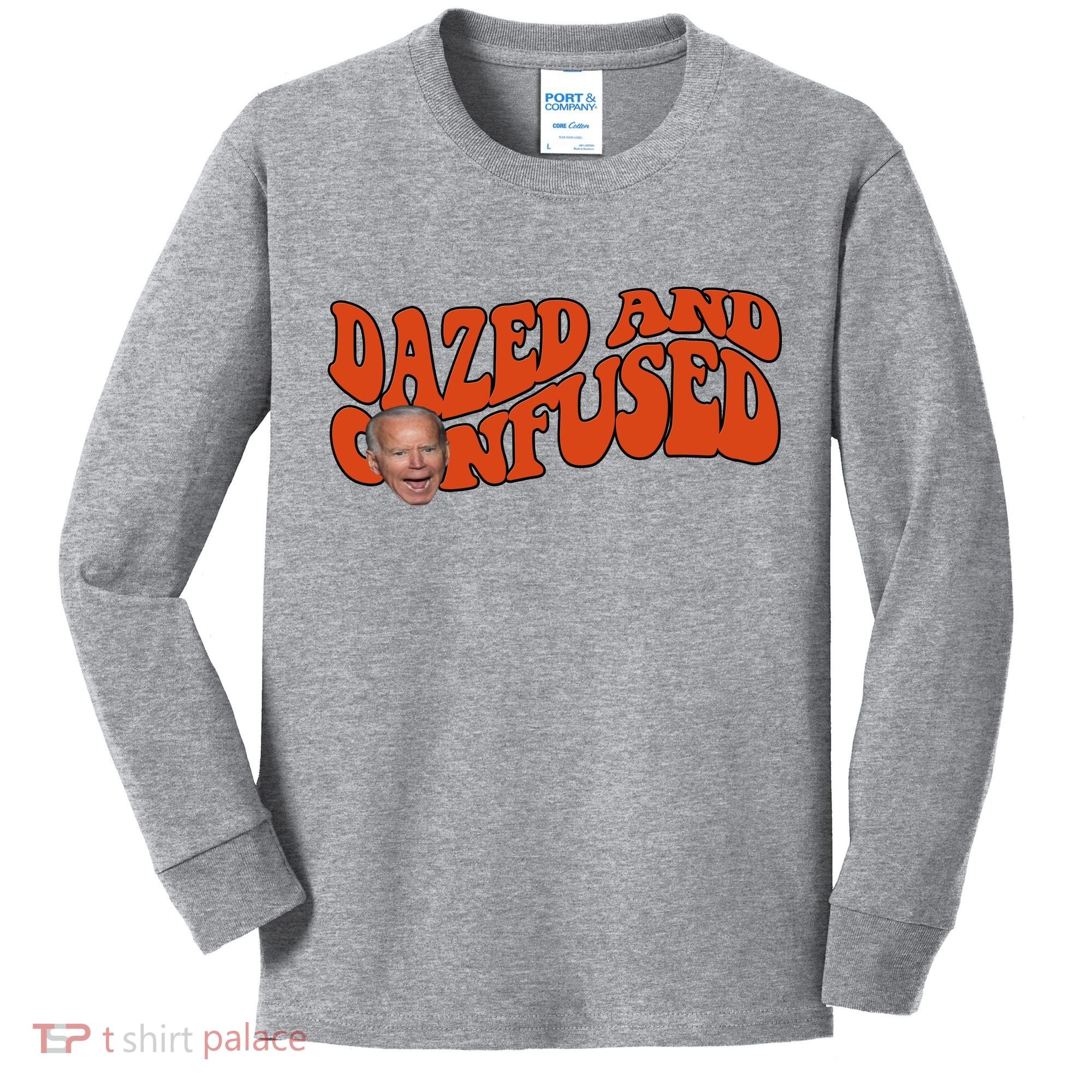 Dazed And Confused Funny Joe Biden Retro Kids Long Sleeve Shirt
