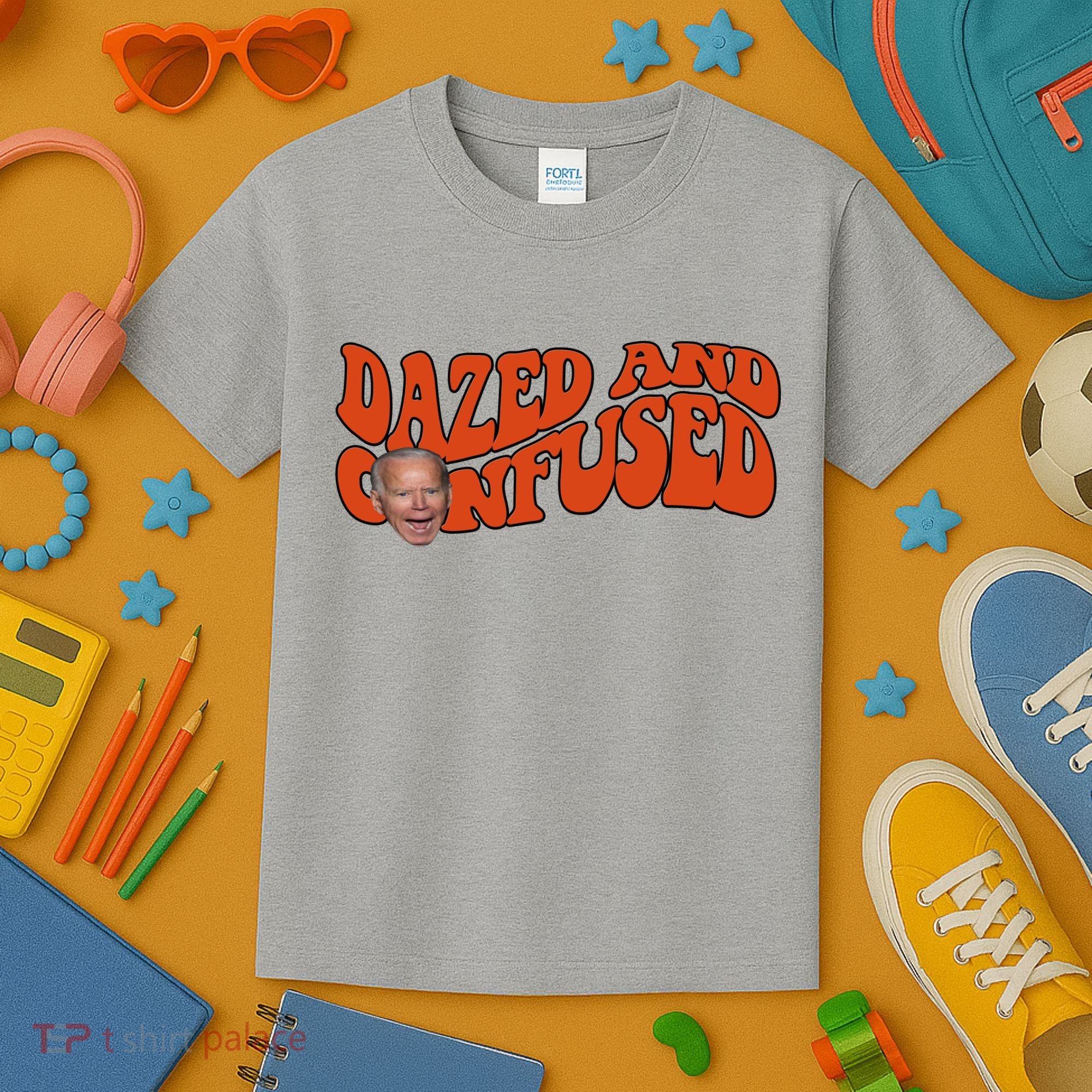 Dazed And Confused Funny Joe Biden Retro Kids T-Shirt
