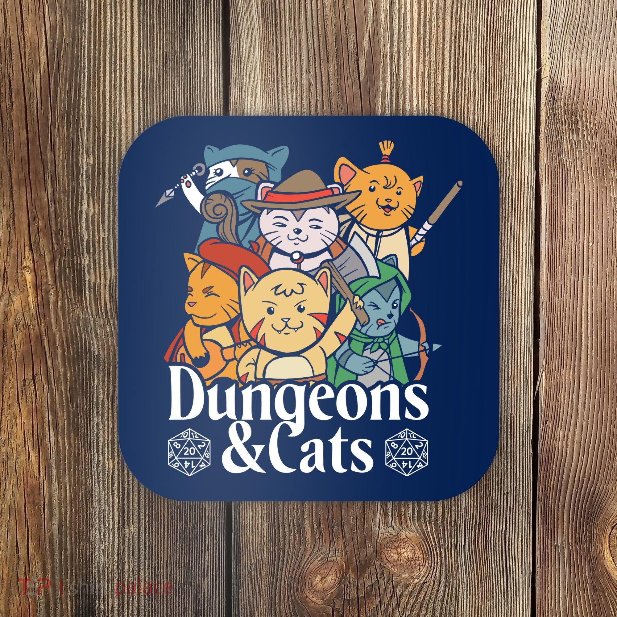 Dungeons And Cats Coaster