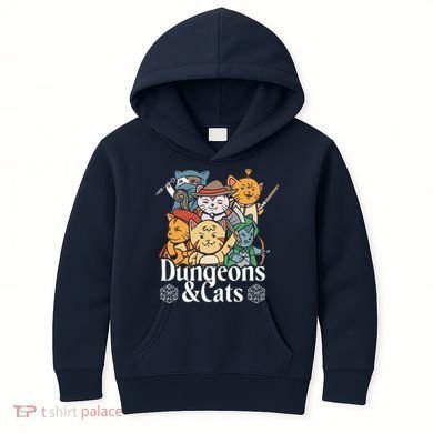 Dungeons And Cats Kids Hoodie