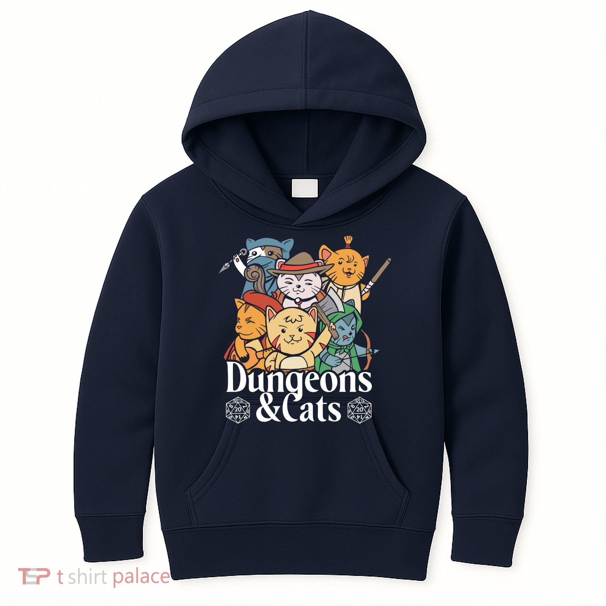 Dungeons And Cats Kids Hoodie