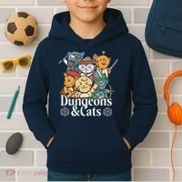Dungeons And Cats Kids Hoodie thumb 2