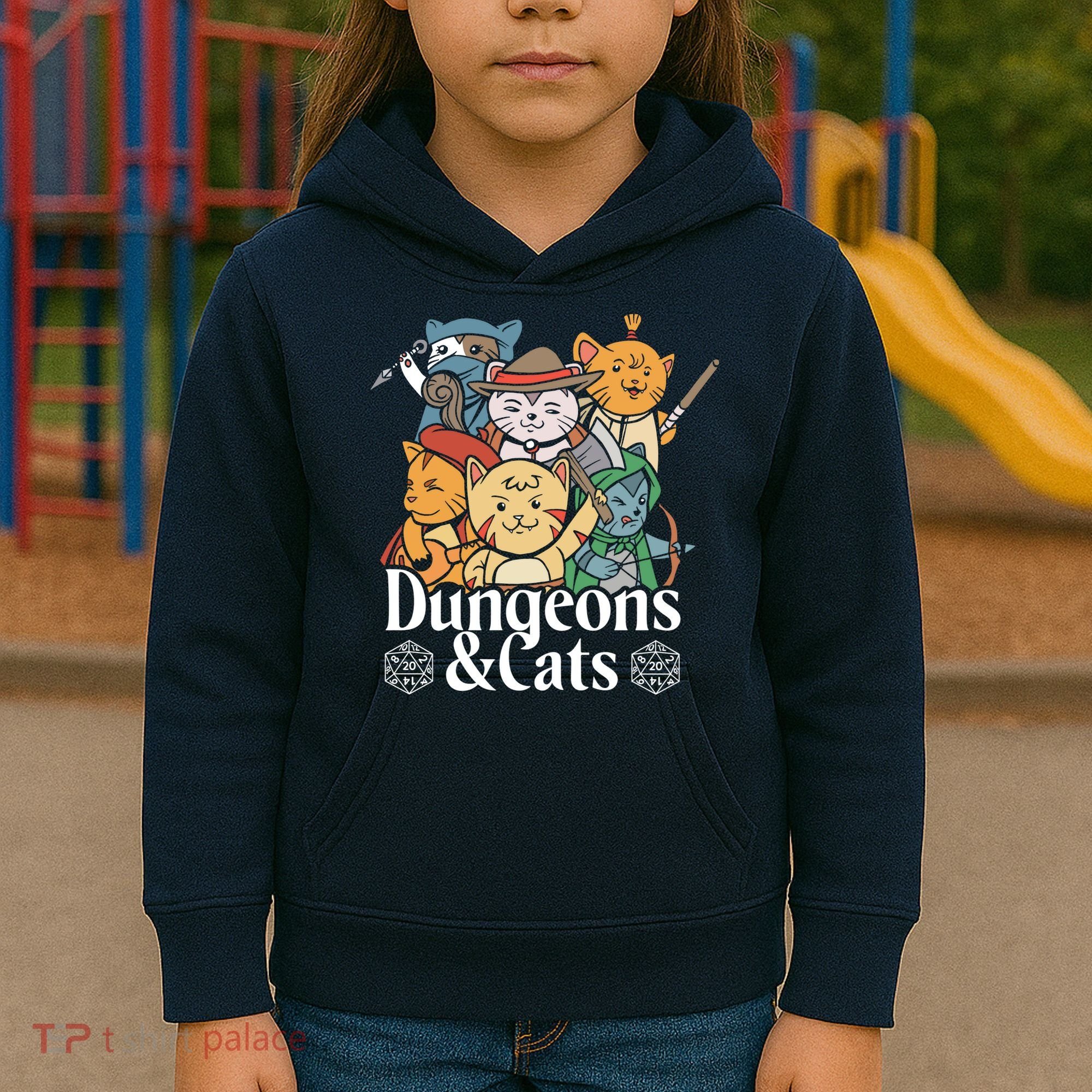 Dungeons And Cats Kids Hoodie