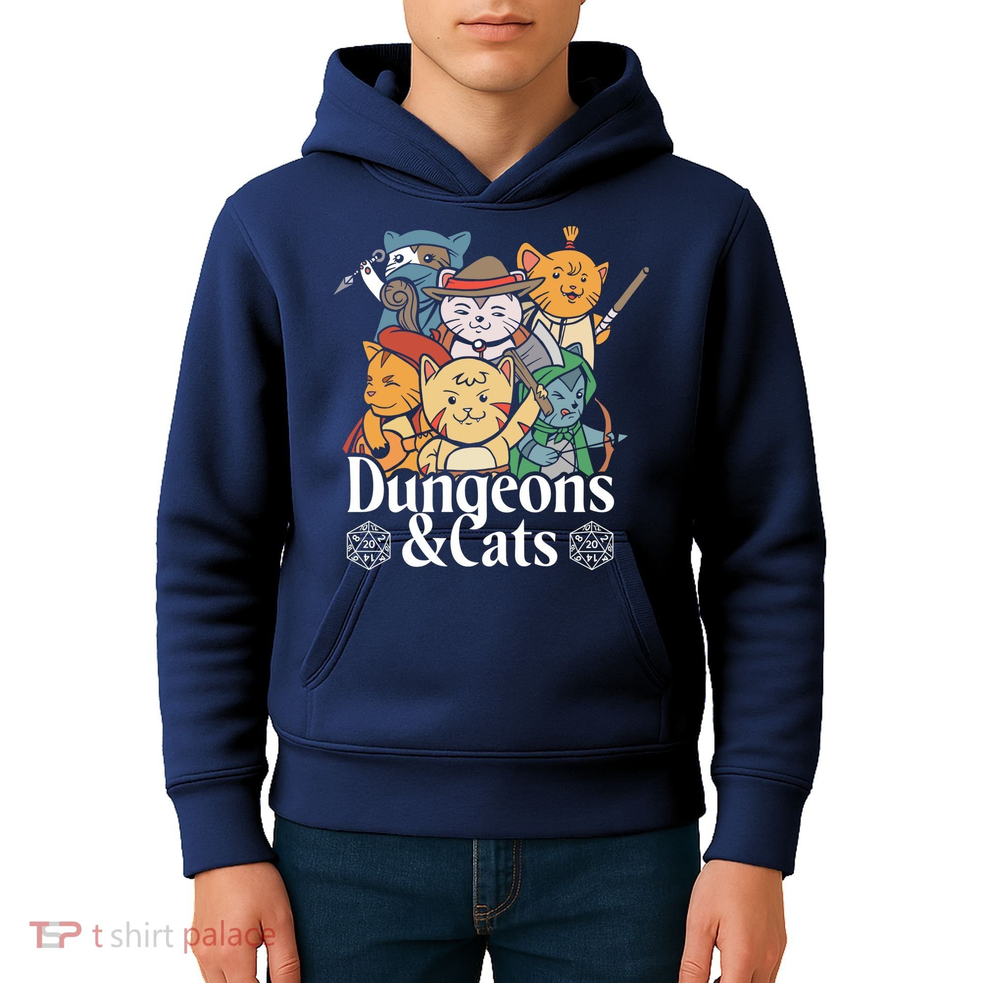 Dungeons And Cats Kids Hoodie