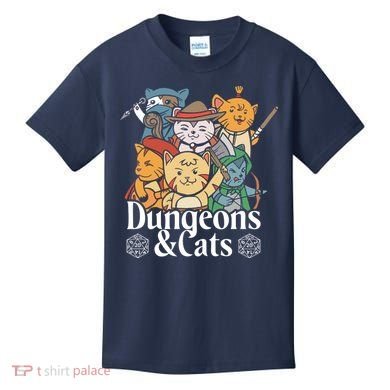 Dungeons And Cats Kids T-Shirt