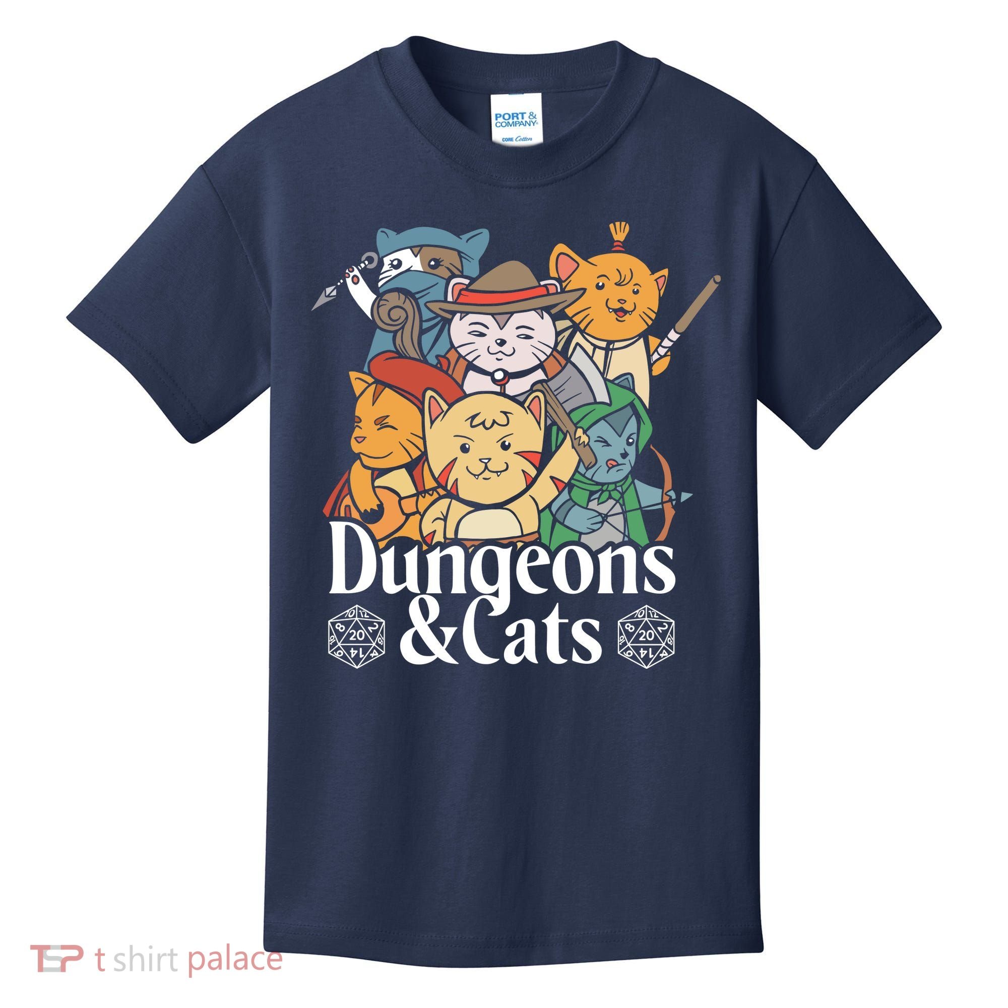 Dungeons And Cats Kids T-Shirt