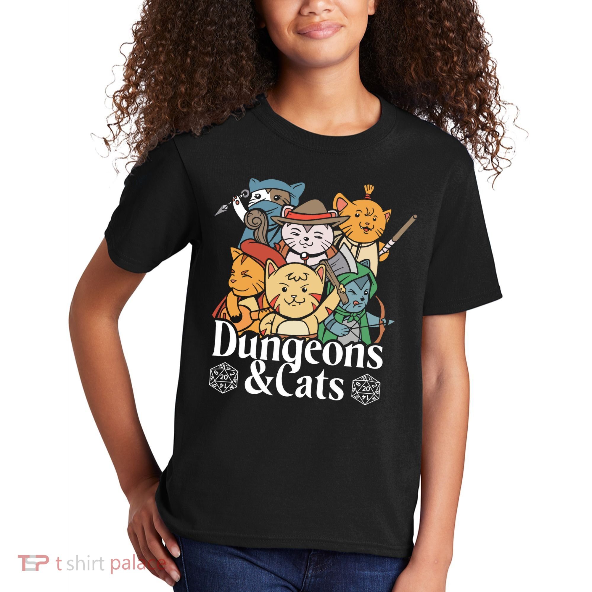 Dungeons And Cats Kids T-Shirt