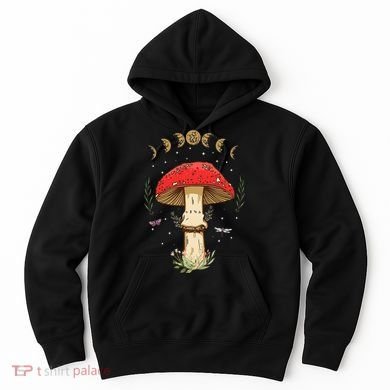 Dark Academia Cottagecore Aesthetic Magic Mushroom Hoodie