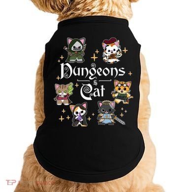 Dungeons And Cats Dungeon Master Cat Throwing Dice Doggie Tank
