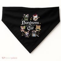 Dungeons And Cats Dungeon Master Cat Throwing Dice USA-Made Doggie Bandana thumb 0