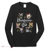 Dungeons And Cats Dungeon Master Cat Throwing Dice Long Sleeve Shirt thumb 0