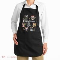 Dungeons And Cats Dungeon Master Cat Throwing Dice Apron thumb 2