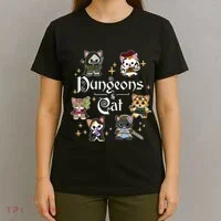 Dungeons And Cats Dungeon Master Cat Throwing Dice T-Shirt thumb 4