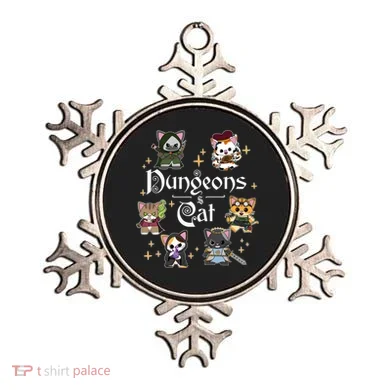 Dungeons And Cats Dungeon Master Cat Throwing Dice Ornament