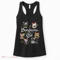 Dungeons And Cats Dungeon Master Cat Throwing Dice Women's Tank Top thumb 0