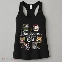 Dungeons And Cats Dungeon Master Cat Throwing Dice Women's Tank Top thumb 3
