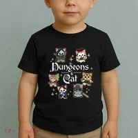 Dungeons And Cats Dungeon Master Cat Throwing Dice Toddler T-Shirt thumb 2
