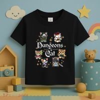 Dungeons And Cats Dungeon Master Cat Throwing Dice Toddler T-Shirt thumb 3